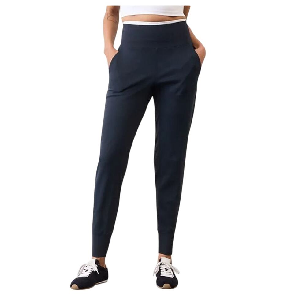Athleta Women's L Black Venice High-Rise Jogger Pants - Picture 1 of 10